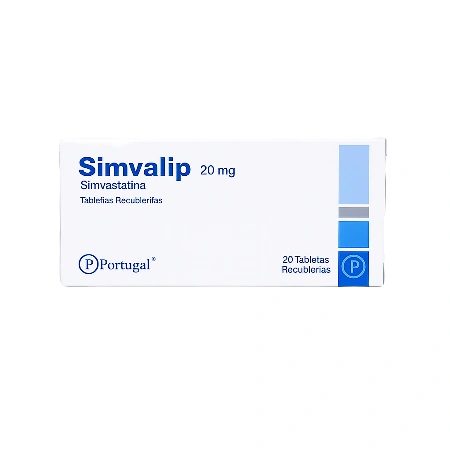 Simvalip 20 mg x 20 Tabletas Recubiertas