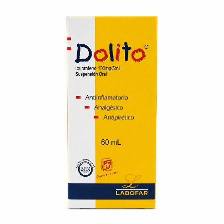 Dolito 100 mg/5 ml x 60 ml Suspension Oral